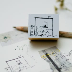 st108 スタンプ - 窓際のねこ