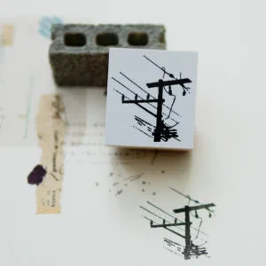 st116 スタンプ - 電柱