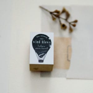 st132 スタンプ -  風の吹くままに